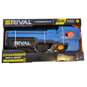 NEW Nerf Rival Charger MXX-1200 Motorized Blaster Blue E8449 24 Rounds